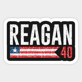 Ronald Reagan 40th President Sticker